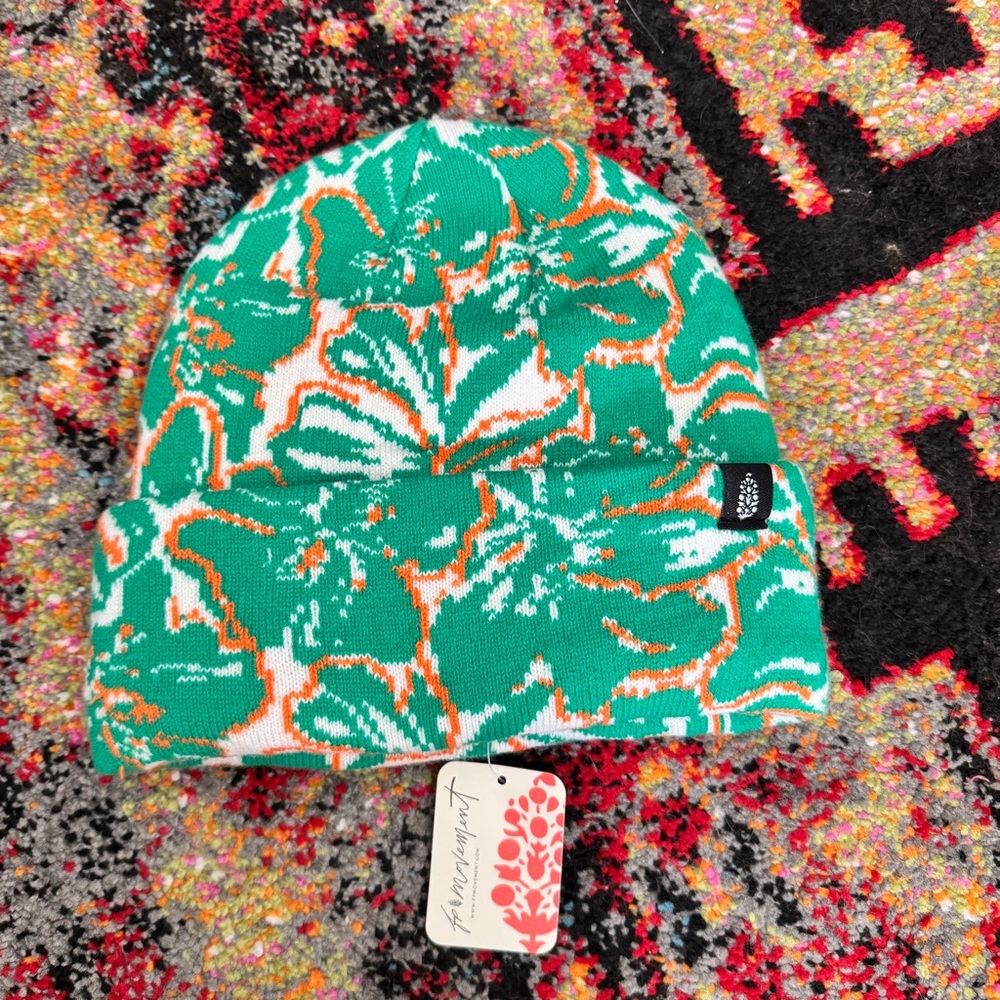 Free People Jumping Jacquard Beanie